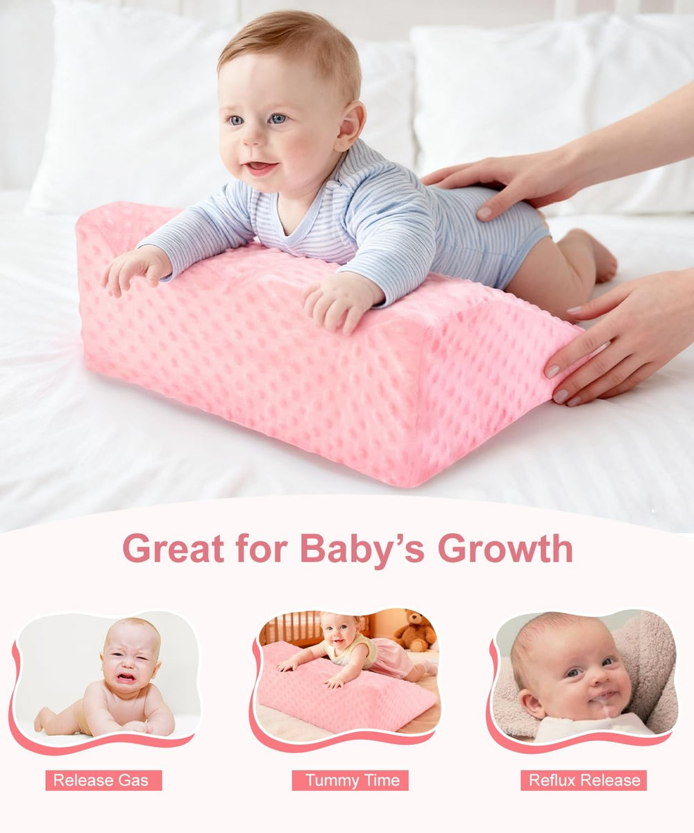 CreateBay infant tummy time lounger aids neck and shoulder strength during play