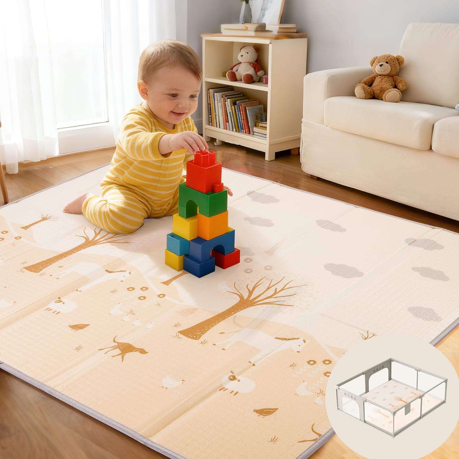 CreateBay play mat suitable for indoor and outdoor use.