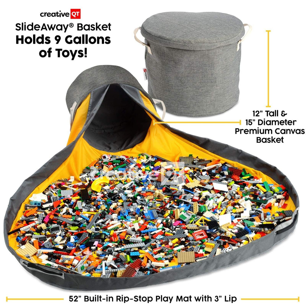 Creative QT SlideAway drawstring cleanup design helps tidy rooms fast