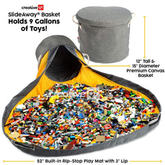Creative QT SlideAway drawstring cleanup design helps tidy rooms fast