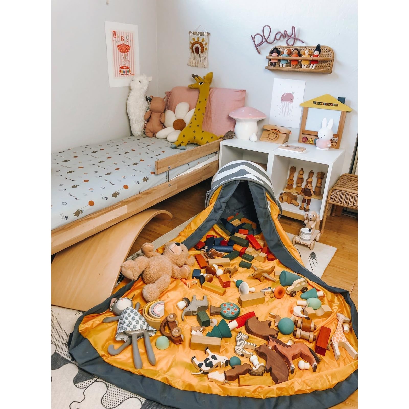 Creative QT SlideAway holiday-ready organizer makes festive cleanup fun and mess-free.