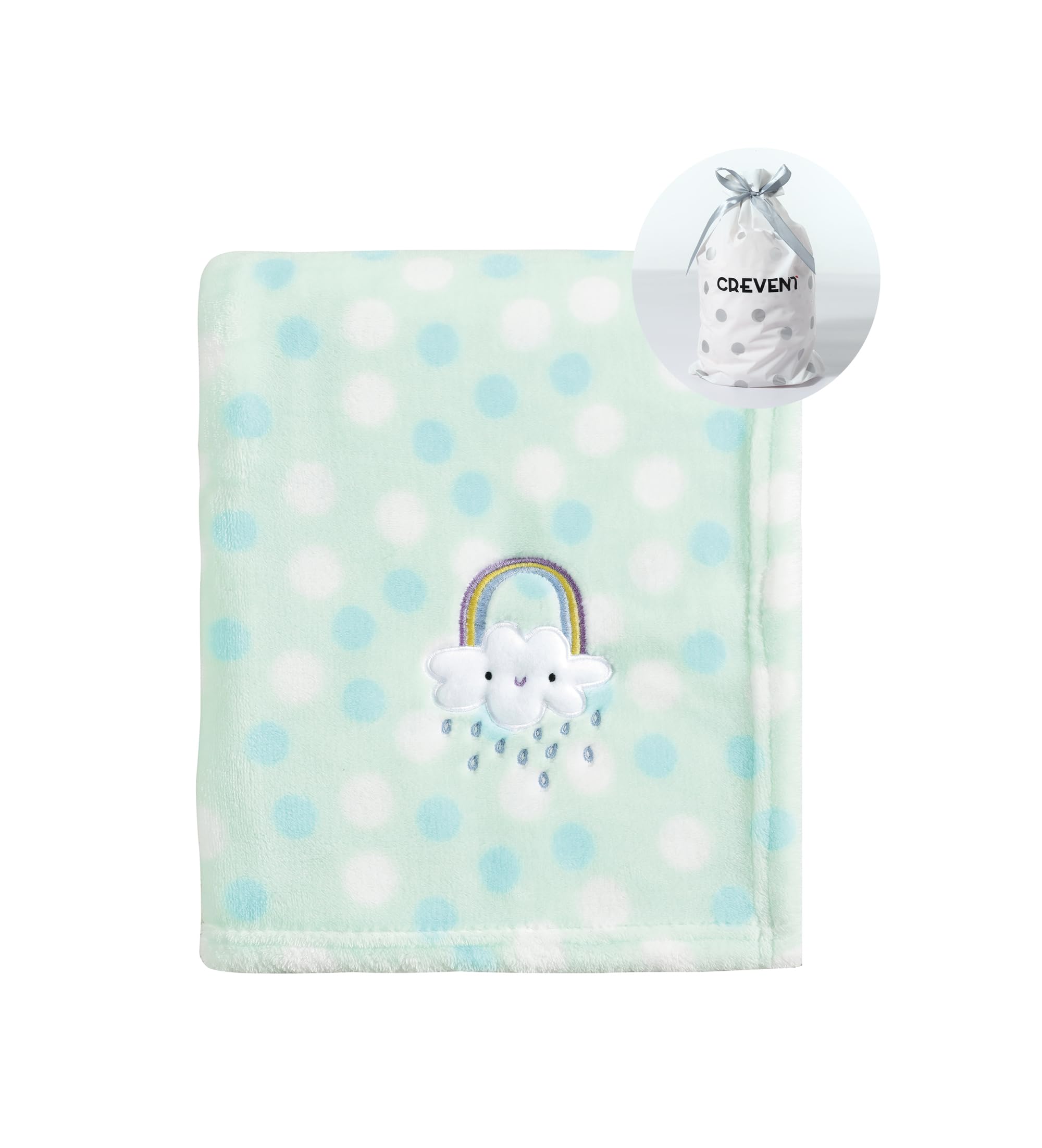 CREVENT 30x40 blanket gift-ready packaging for newborn gifts