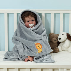 CREVENT baby blanket in crib scene demonstrates safe gentle warmth for sleep routines