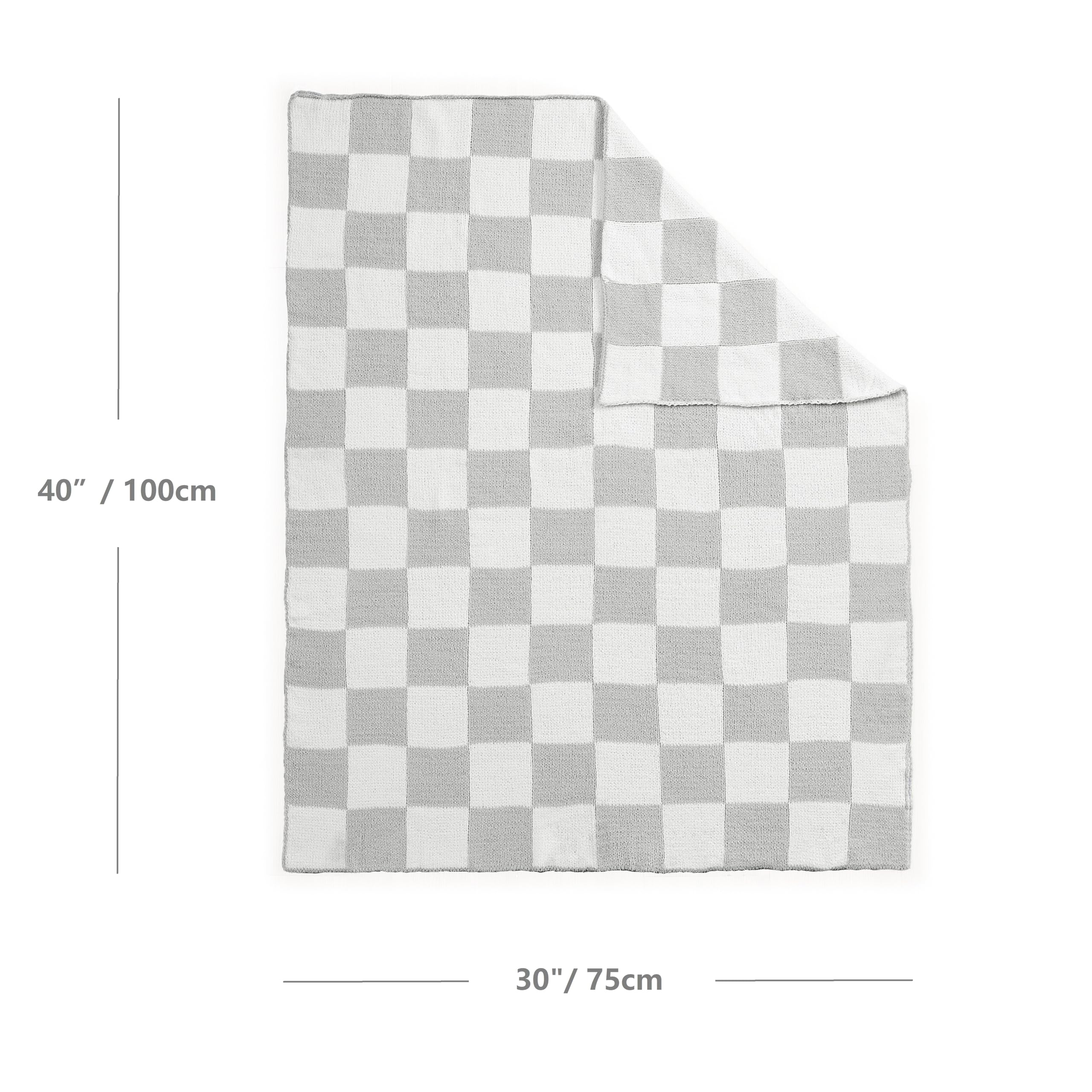 CREVENT gift-bag grey checked blanket emphasizes ready-to-give present for baby showers.