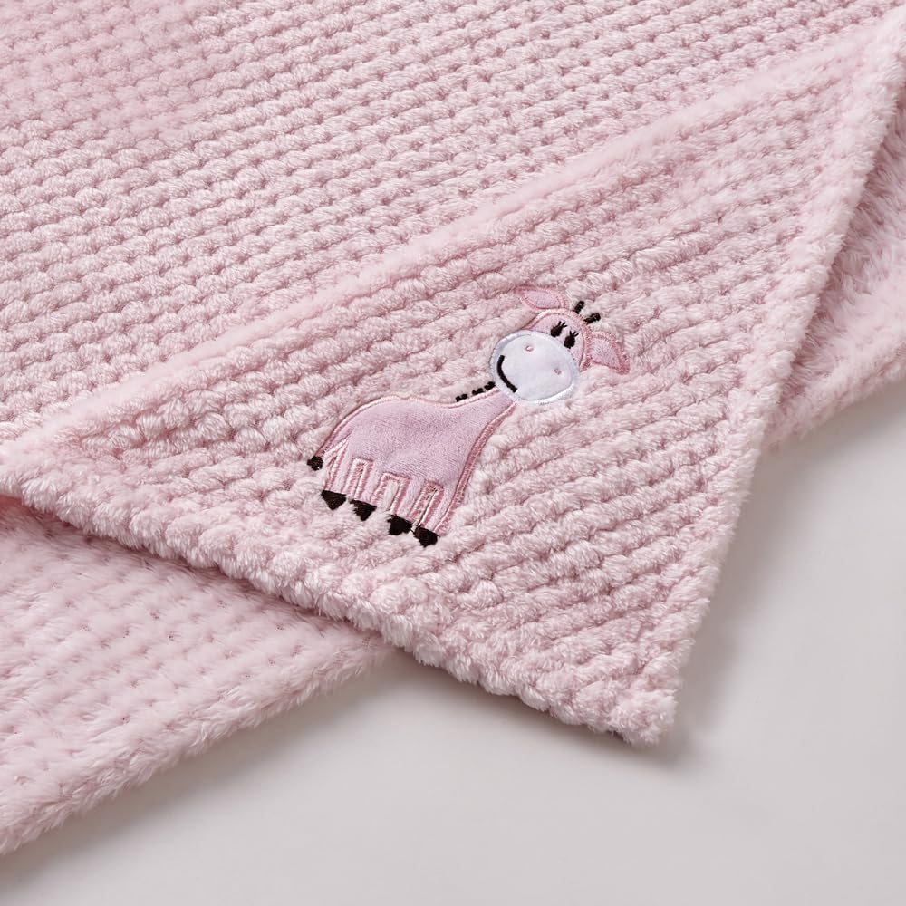 CREVENT Baby Blanket on crib highlights plush comfort for restful sleep.
