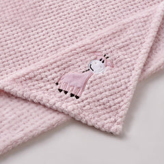 CREVENT Baby Blanket on crib highlights plush comfort for restful sleep.