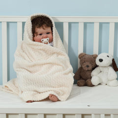 CREVENT security blanket ivory delivers comforting tactile cues during naps