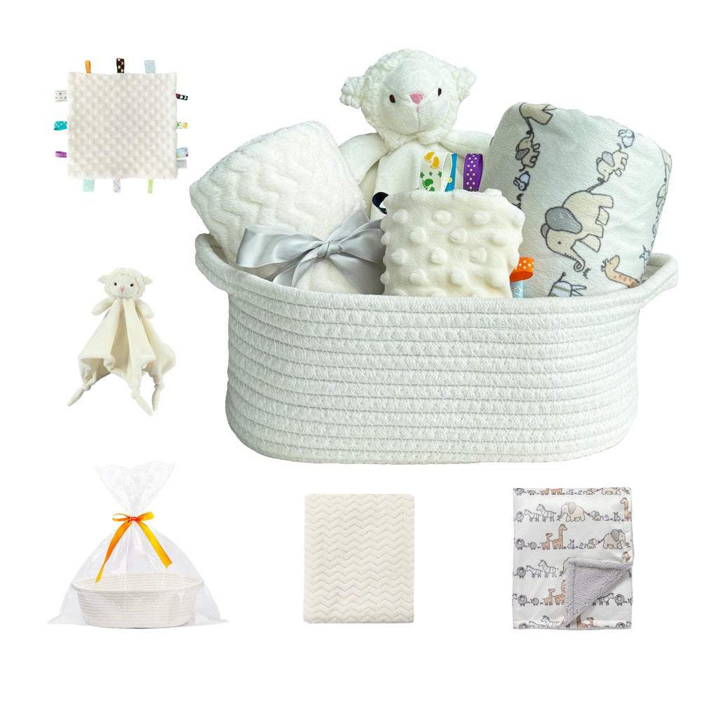 CREVENT storage basket ivory showcases portable nursery organization for new parents