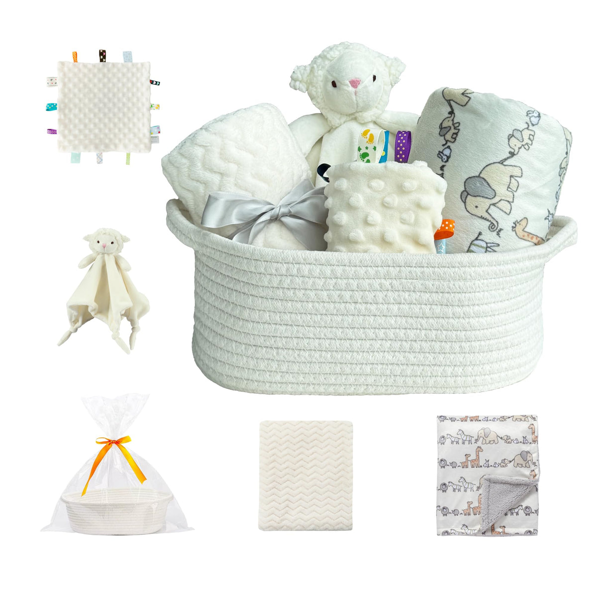 CREVENT storage basket ivory showcases portable nursery organization for new parents