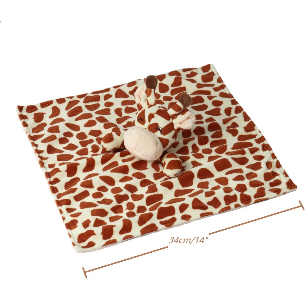 CREVENT Cozy Plush blanket measures 34x34 cm for compact baby comfort.