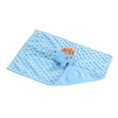 CREVENT Cozy Plush Baby Security Blanket sherpa-back view highlighting plush warmth.