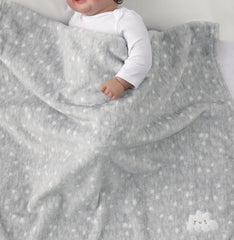 CREVENT crib-time soft blanket enhances nursery moments.