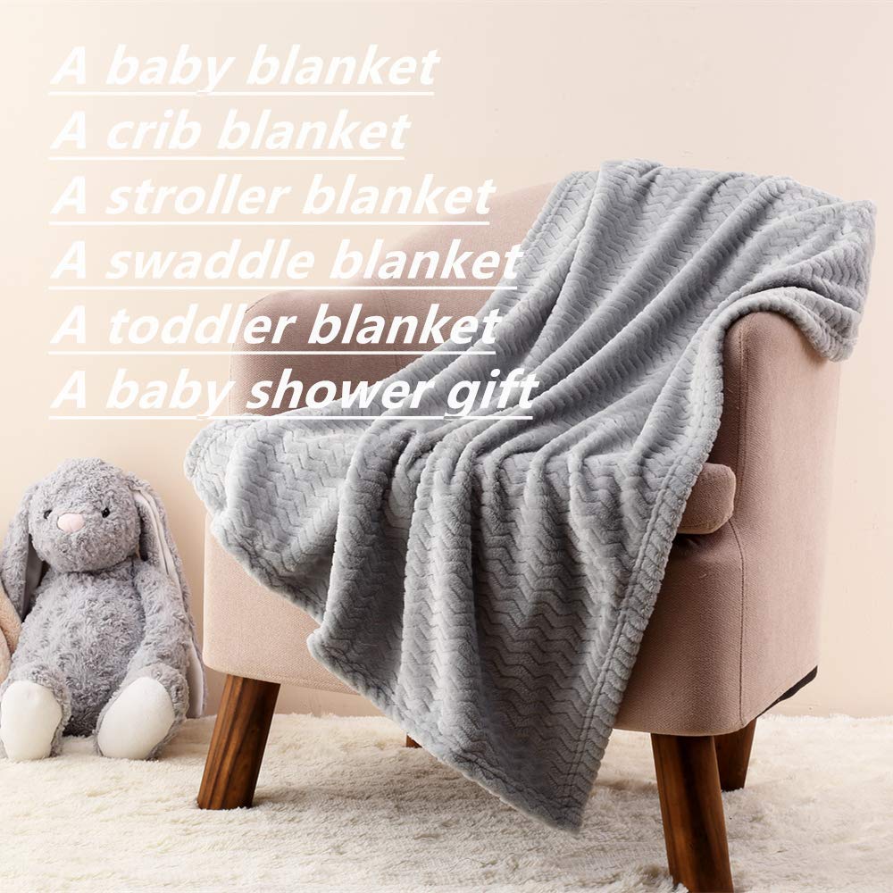 CREVENT gift bag attached blanket Wave Grey ideal for baby showers