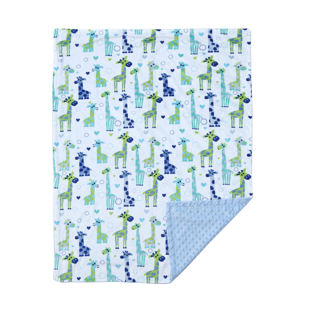 CREVENT Minky baby blanket in stroller during travel