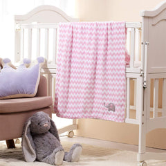CREVENT soft fleece crib blanket offers lightweight warmth for naps.