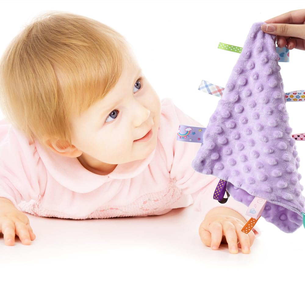 CREVENT blanket in gentle grey and purple hues for nursery harmony