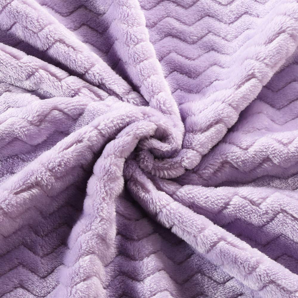 CREVENT Wave Lanveder solid color blanket in crib scene for nursery essential.