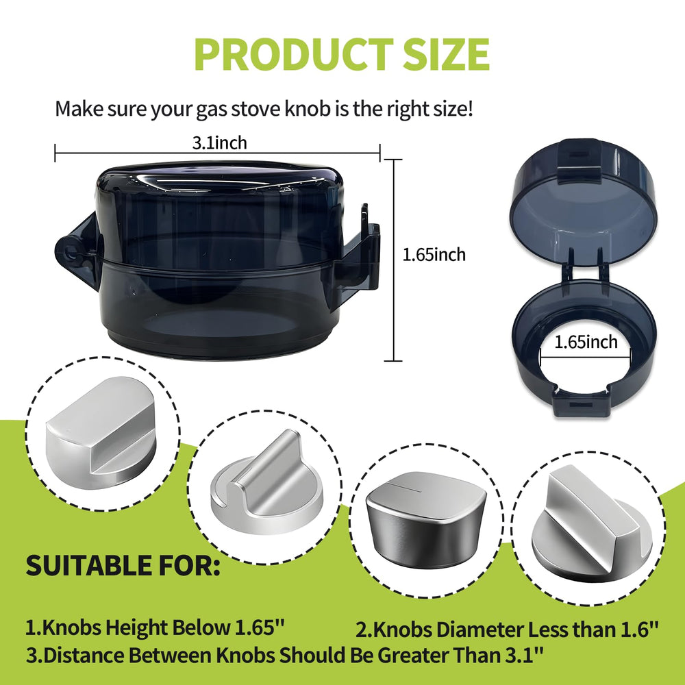 Creztail adhesive-mount knob covers installed without tools for quick, residue-free setup.