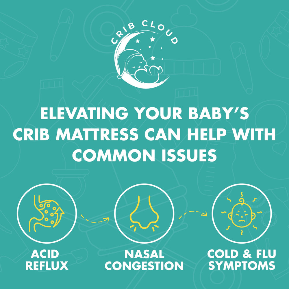 Crib Cloud wedge pillow deflates for compact storage and travel.