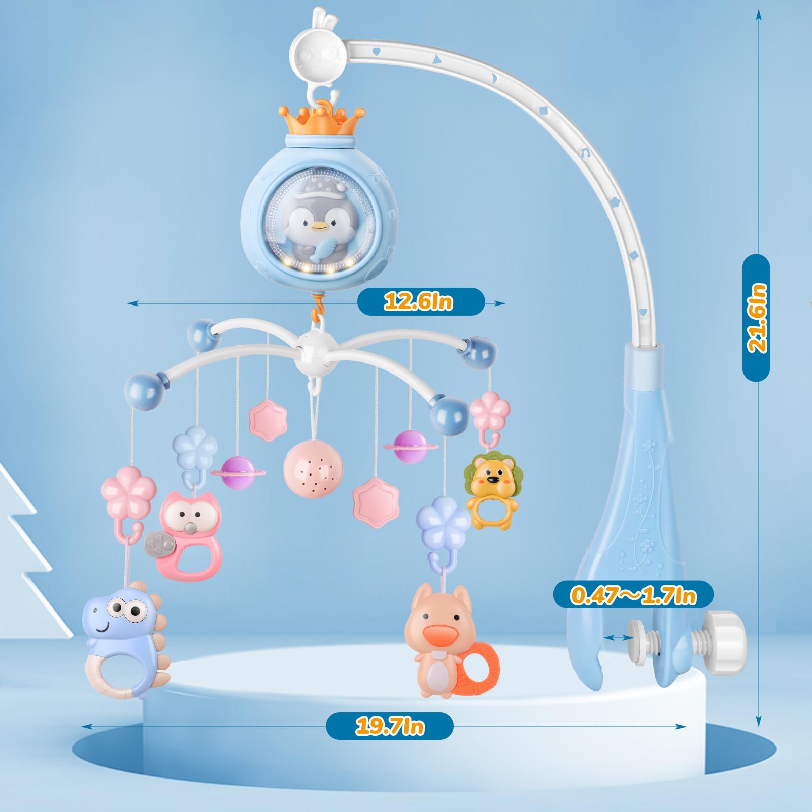 Crib-Mobile portable design supports travel and quick nursery setup anywhere