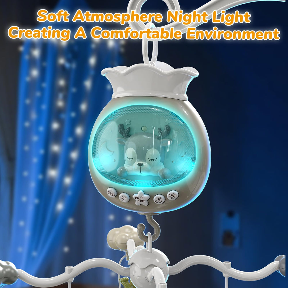 Crib Mobile remote control for quick music and timer adjustments