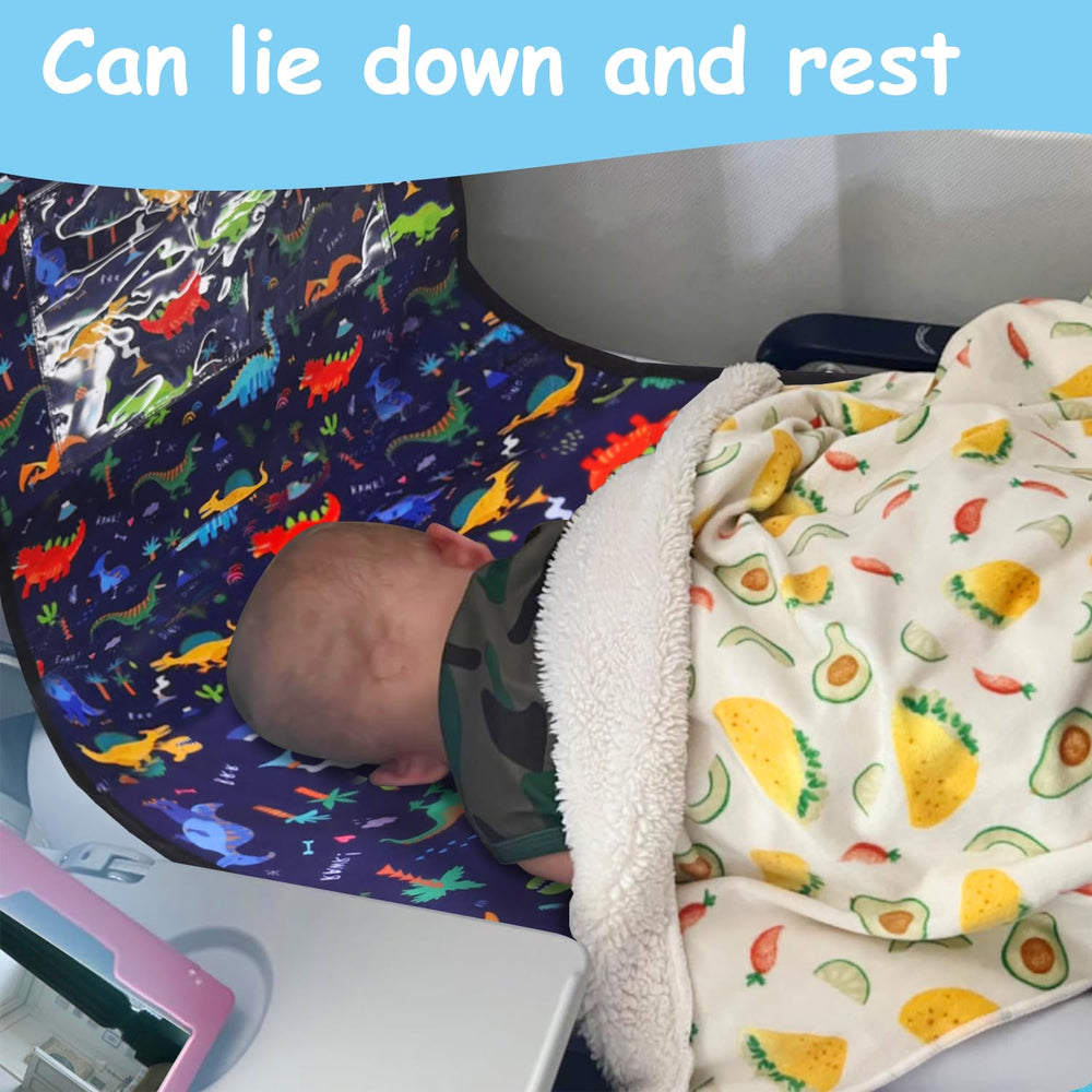 Crisinant airplane seat extender for kids folds easily for quick setup