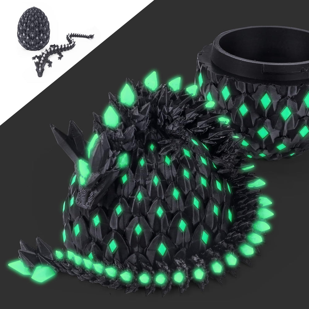 Critigulf Detailed Artwork Dragon Egg doubles as art and glow piece.