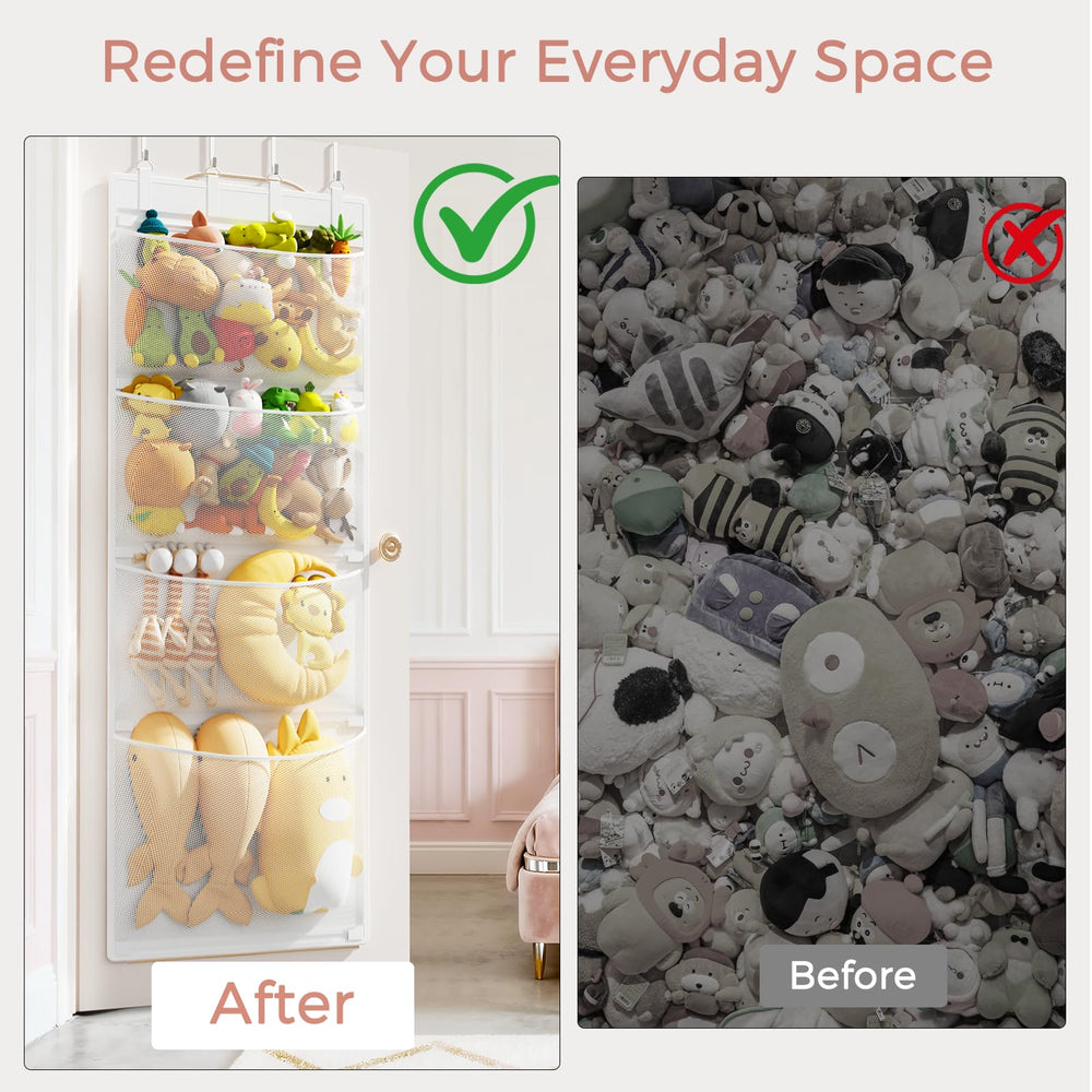 Criusia door organizer enables quick, tool-free assembly for tidy play spaces.