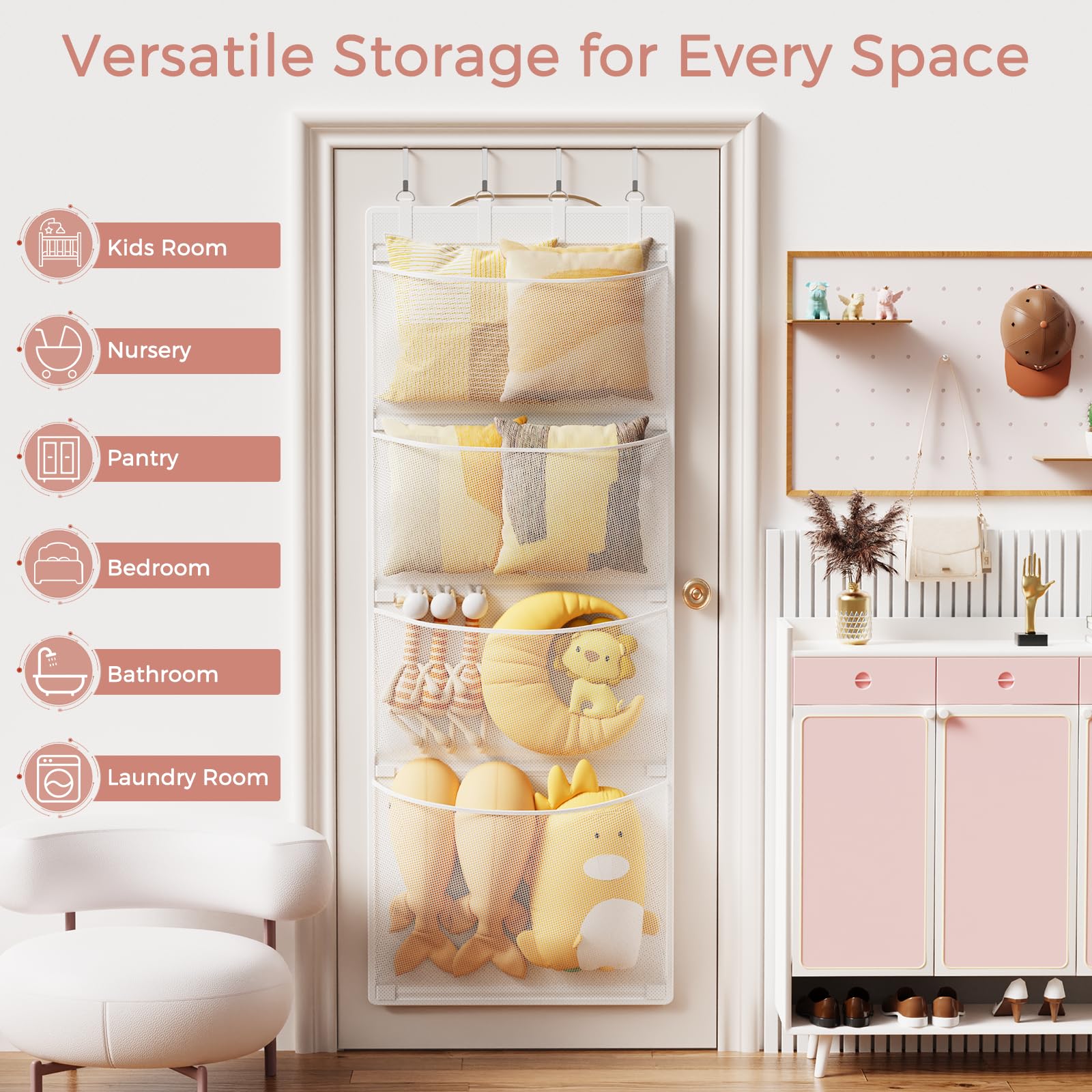 Criusia multi purpose storage ideal for nursery, bathroom, or travel gear.