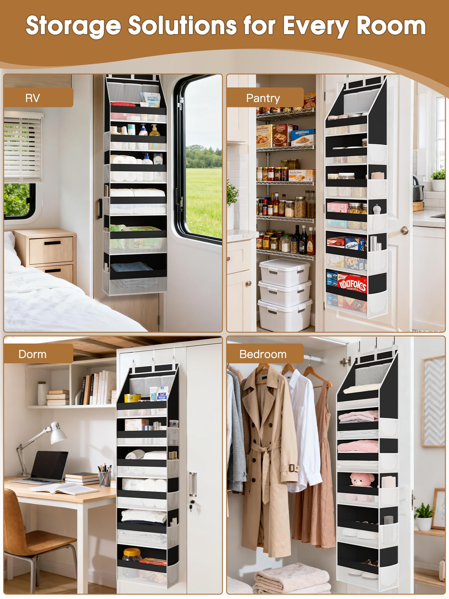 Criusia nursery or dorm storage keeps baby items and school essentials neatly organized.