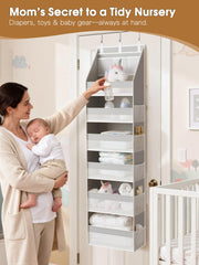 Criusia hanging-assembly image shows tool-free setup with included hooks and support boards.