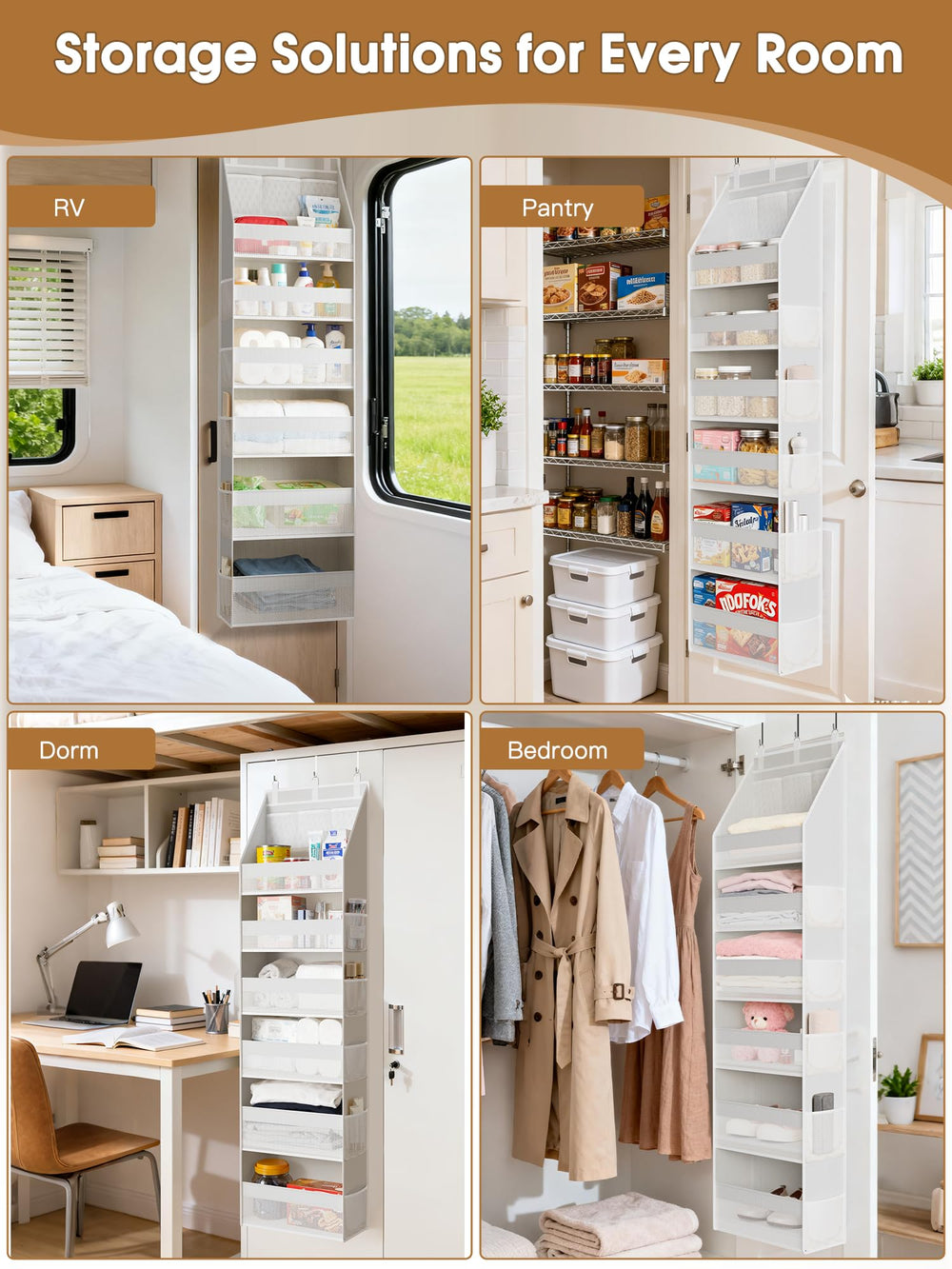 Criusia over-the-door organizer nursery use fits baby supplies in a tidy setup.