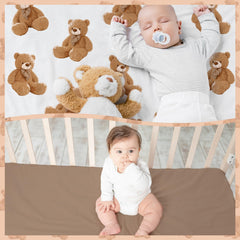 CroBlissful crib sheet 9 inch pocket ensures a secure fit on standard cribs