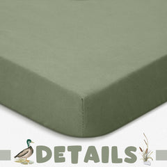 CroBlissful four-pack crib sheets offer versatile color swaps for quick styling.