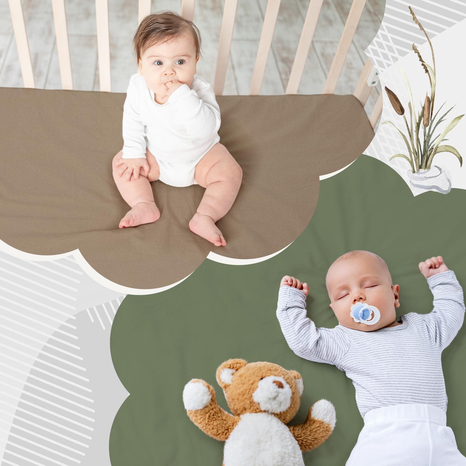 CroBlissful gift set bassinet sheets ideal baby shower gift