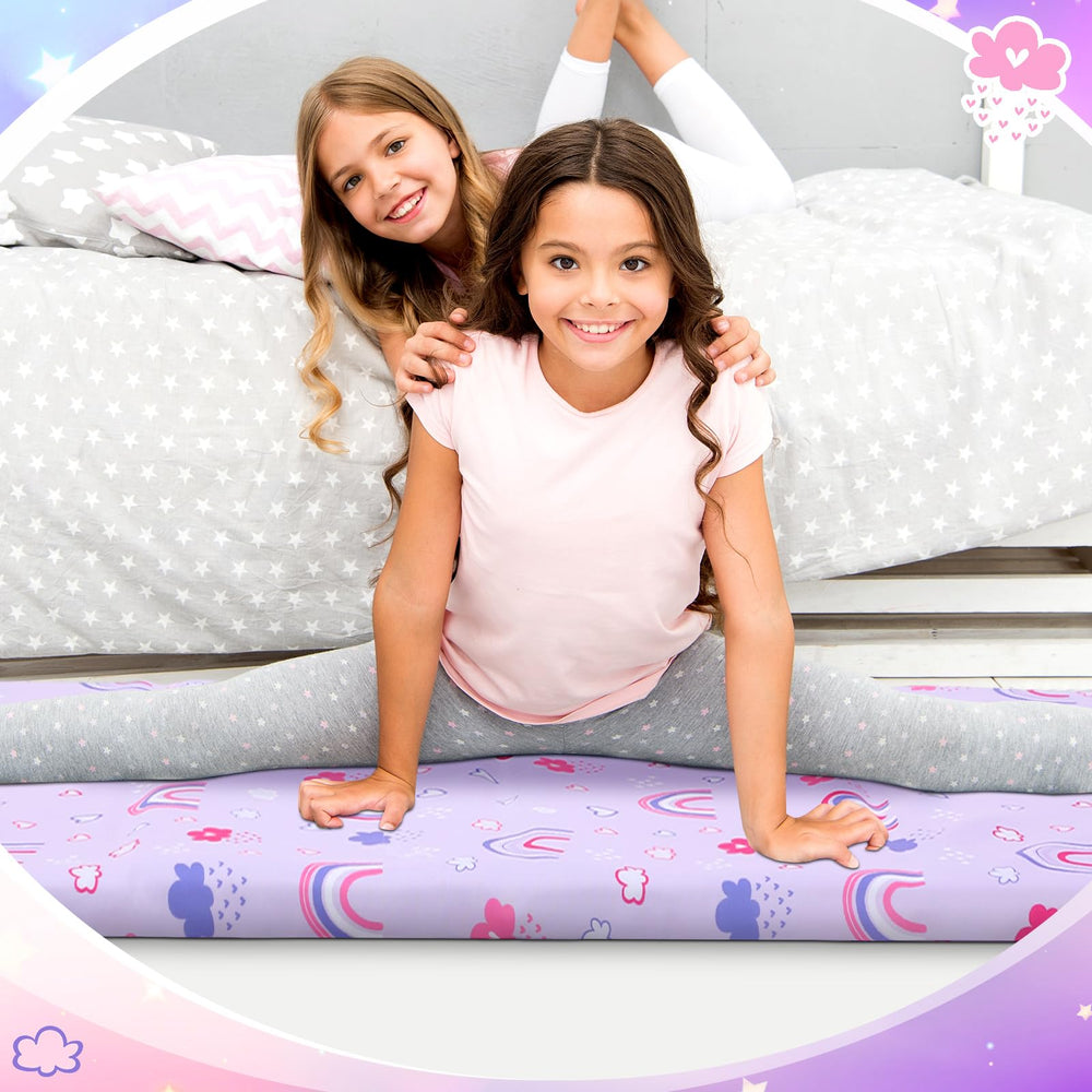 CroBlissful nap mat cover soft microfiber texture adds gentle luxury for quiet rest.