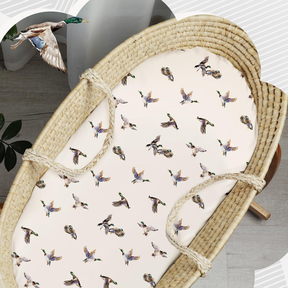 CroBlissful neutral sheets for bassinet complement various nursery themes