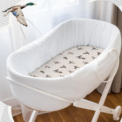 CroBlissful stretchy bassinet sheets easy on off for quick changes