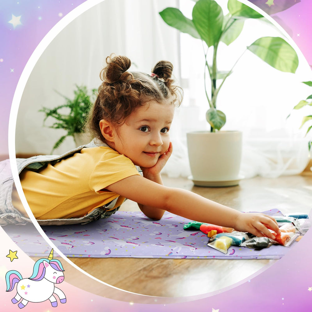 CroBlissful unicorn design detail sparks imagination during rest.