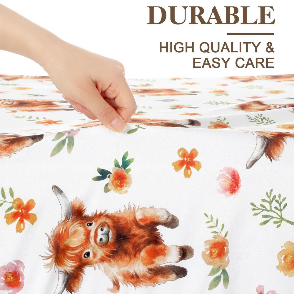 Croknit elastic-snug changing pad cover provides secure fit for most standard pads.