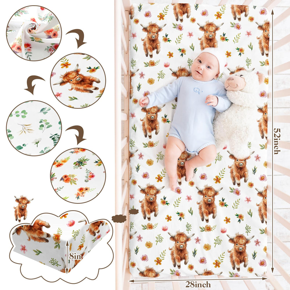 Croknit eucalyptus leaf pattern changing pad cover complements nursery decor while staying snug.