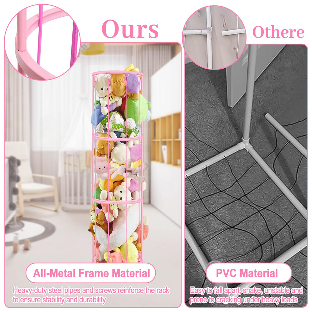 CROSDE elastic cords design keeps plush toys secure and accessible.