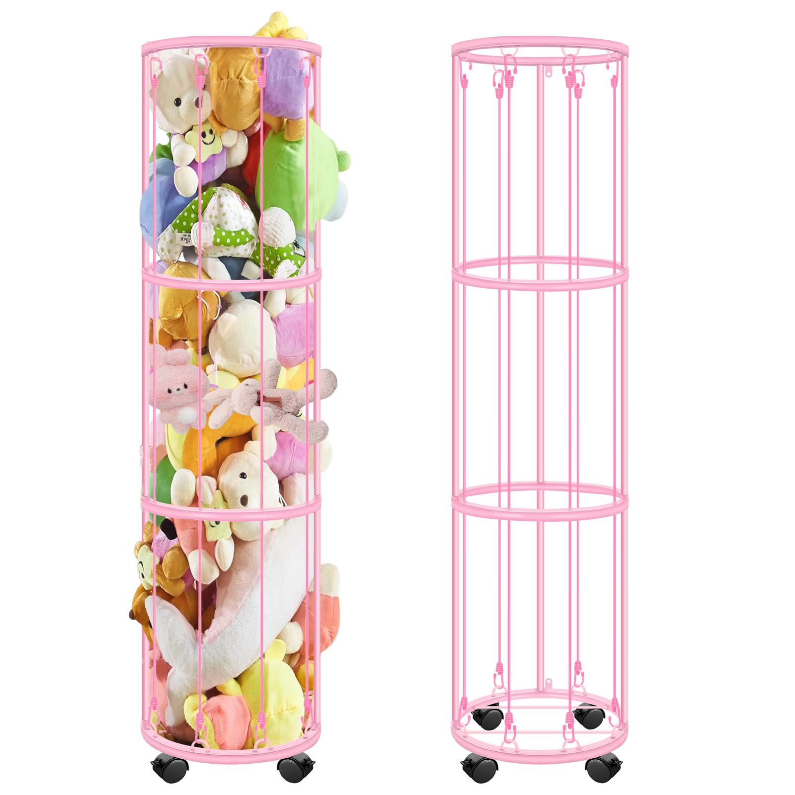 CROSDE pink decor-friendly storage enhances nursery and bedroom aesthetics.