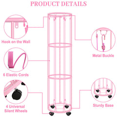 CROSDE wall-mount capable toy organizer shown mounted to a wall corner.