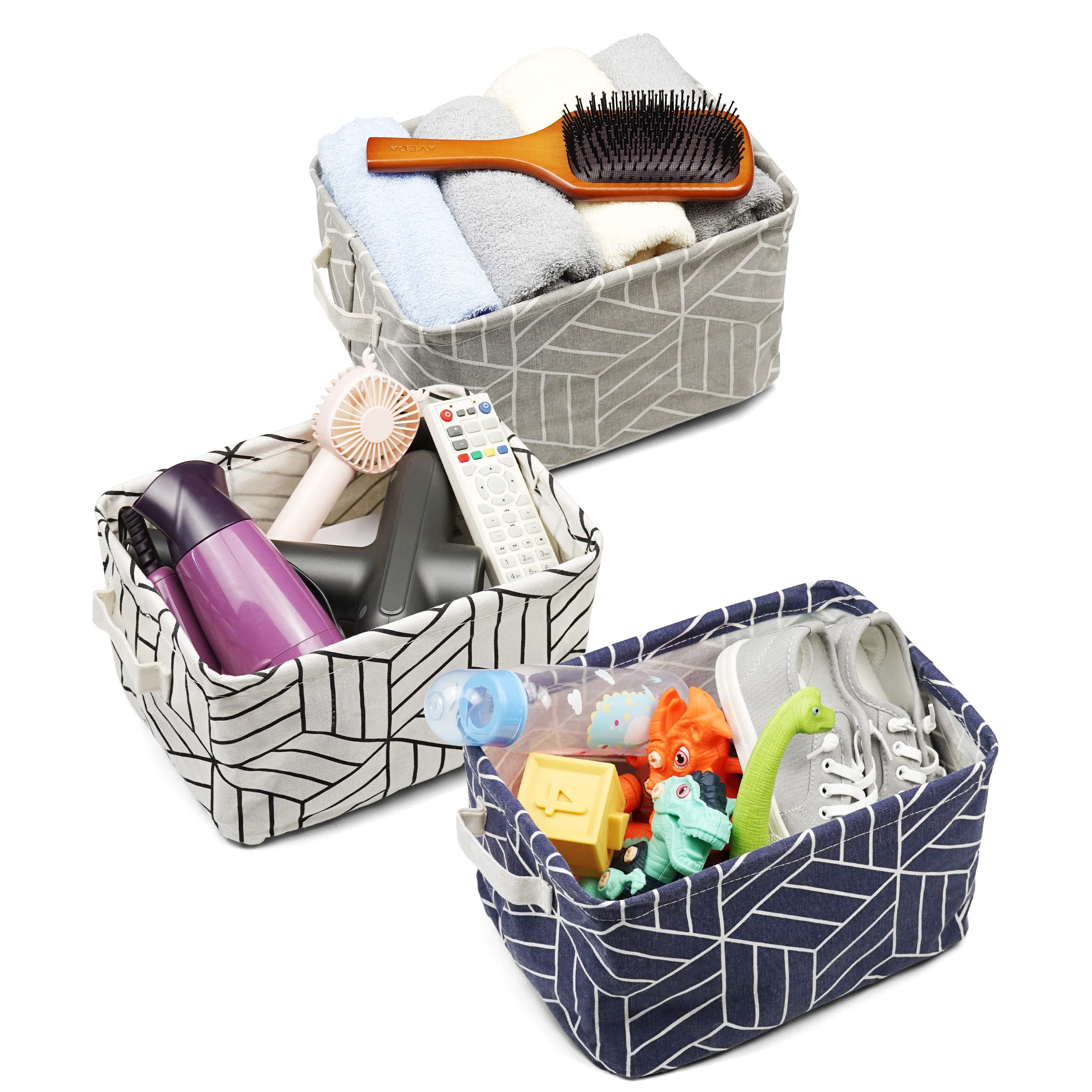 CROWNED storage basket collapsible flat-pack design for space-saving storage.
