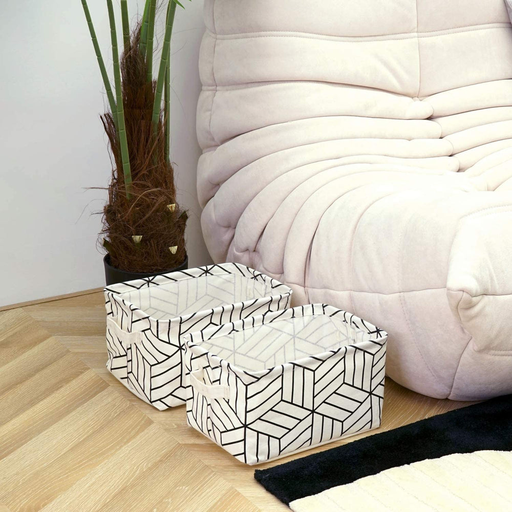 CROWNED storage basket home decor use showing versatile styling.