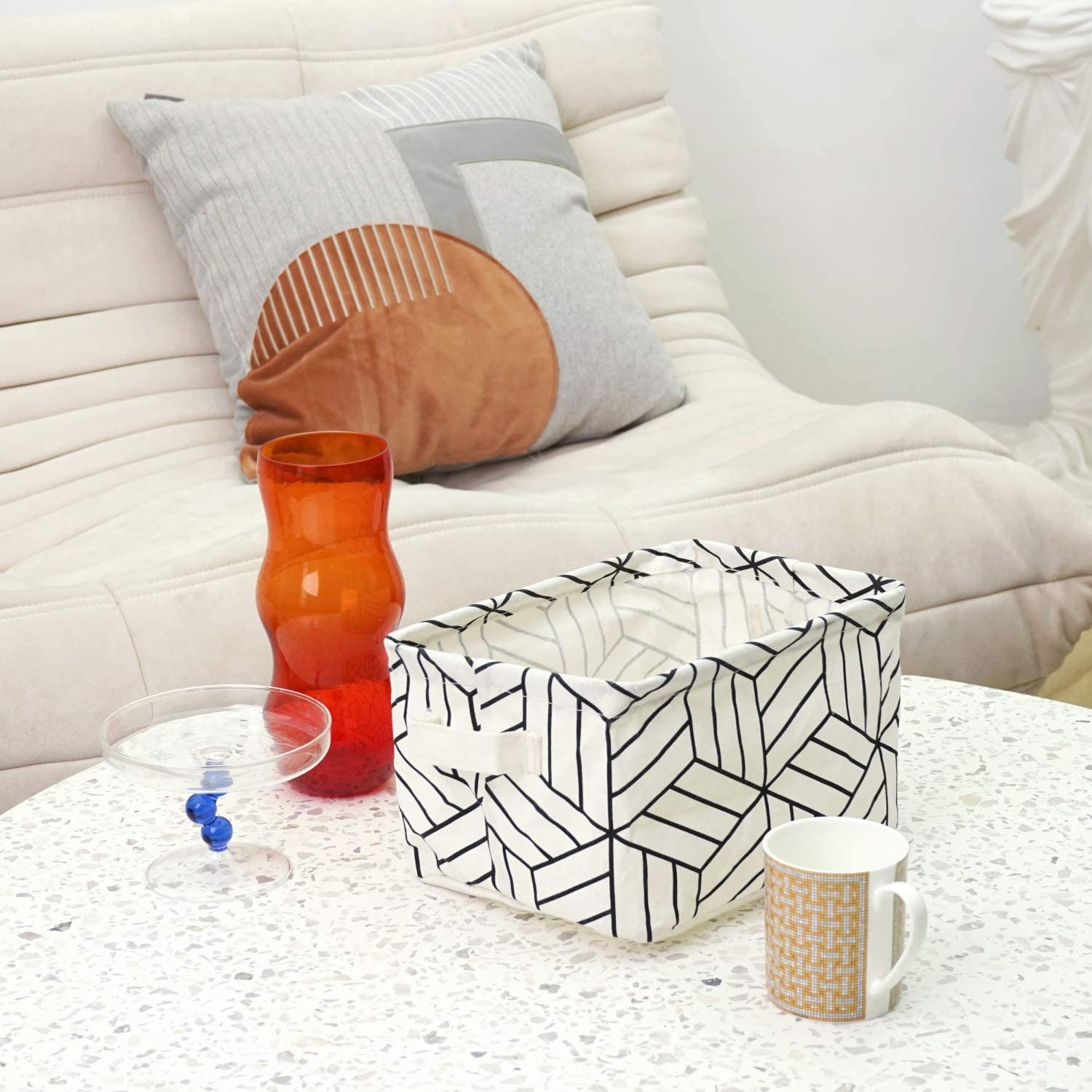 CROWNED storage basket six-pack value pack ideal for multi-room organization.