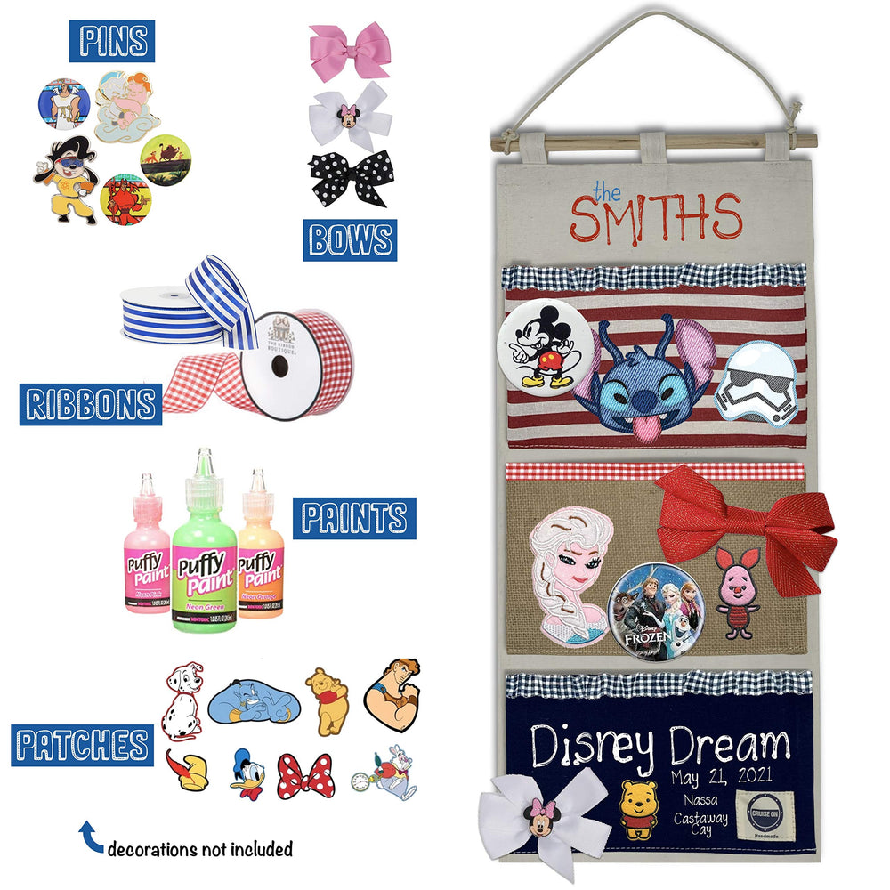 Cruise On fish extender cabin-door-display showcases gifts during the exchange.