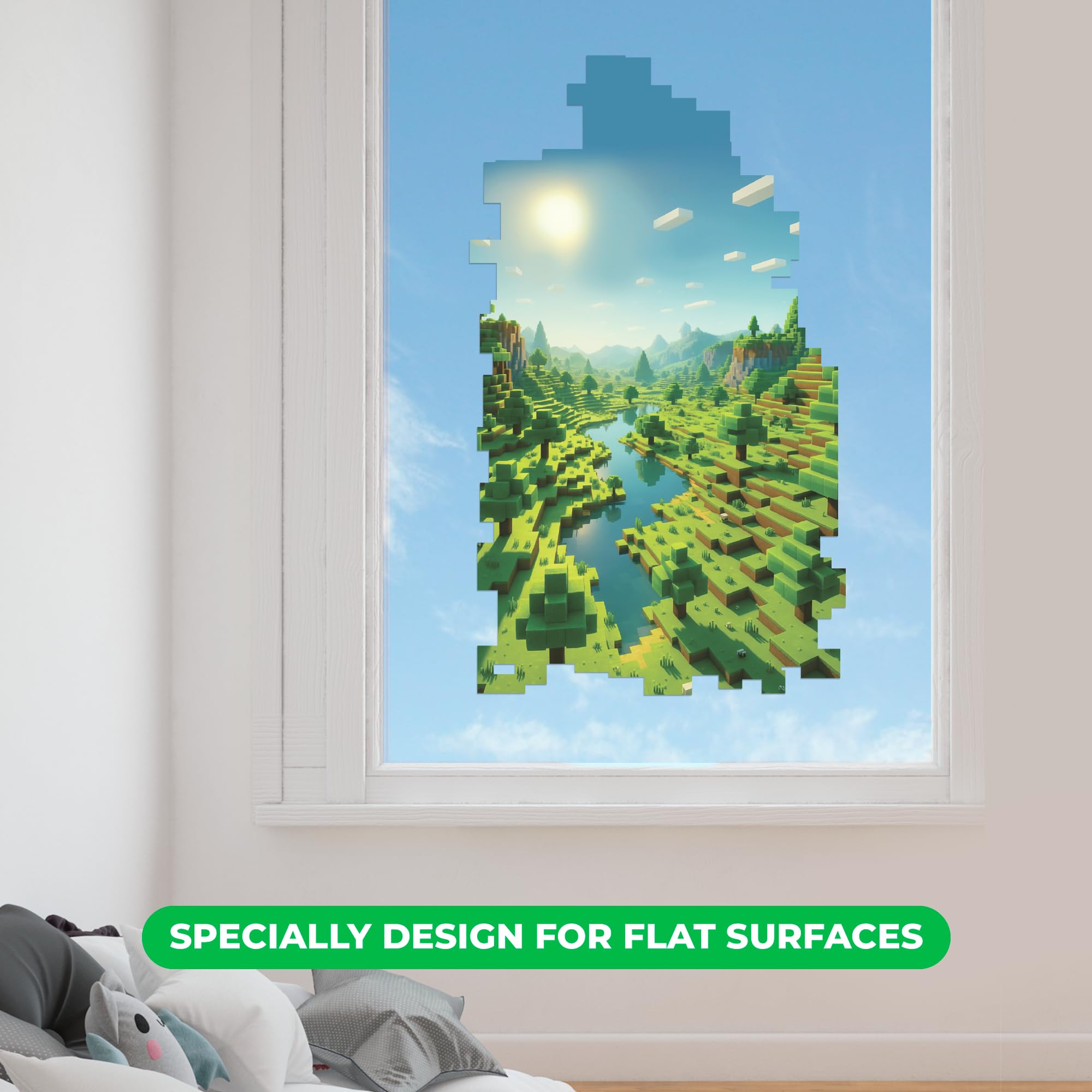 CRYPTONITE wall sticker shown in a large landscape size over a study desk.
