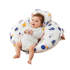 CrystCare nursing pillow forest angle setup supports comfortable latch and back support.